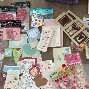 Assorted Heart and Star Craft Stickers scrapbooking